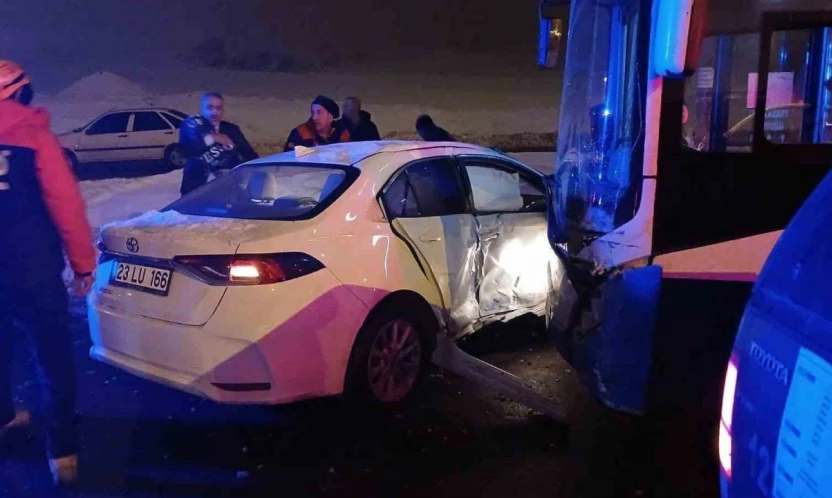 Elazığ'da trafik kazası: 1 yaralı