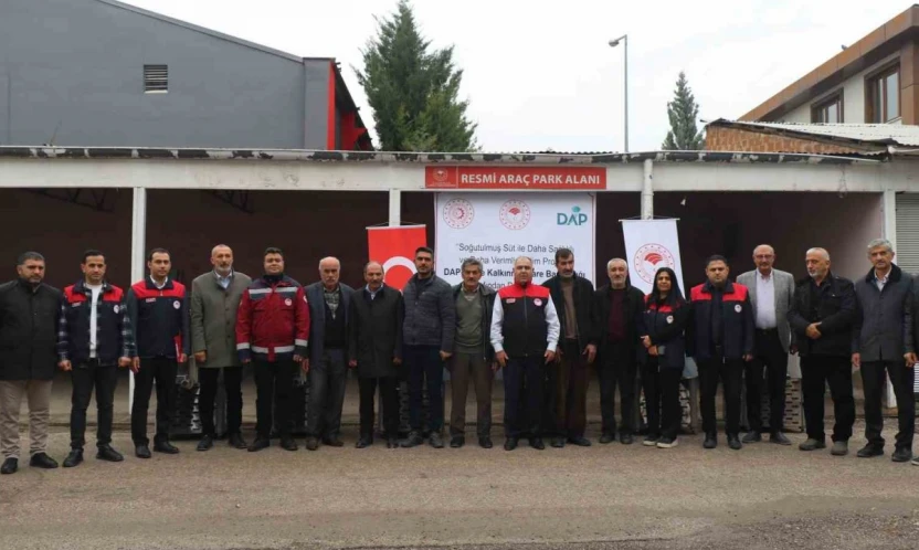 Elazığ'da üreticilere süt soğutma tankı dağıtıldı