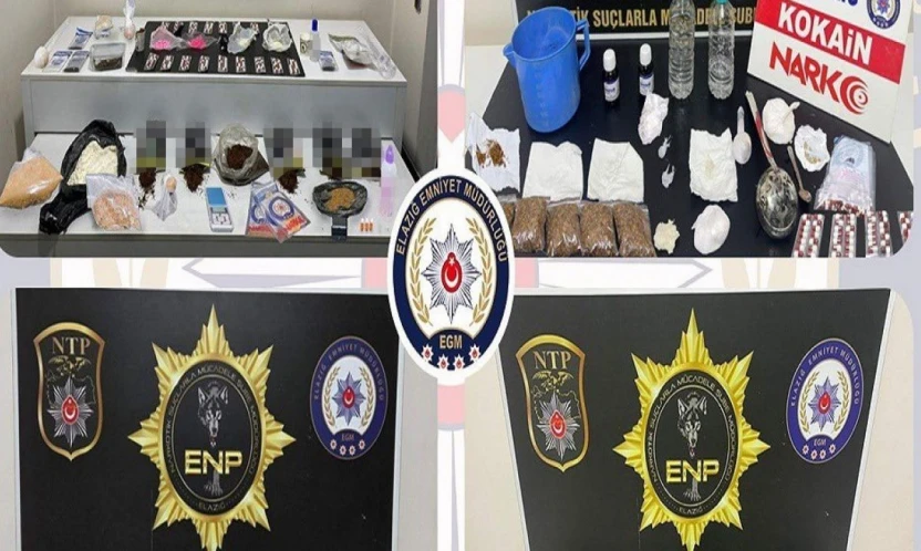 Elazığ'da uyuşturucu operasyonu: 20 şüpheli tutuklandı