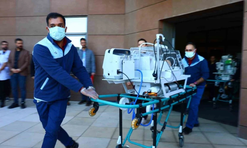 Fethi Sekin Şehir Hastanesi'nde deprem ve yangın tatbikatı