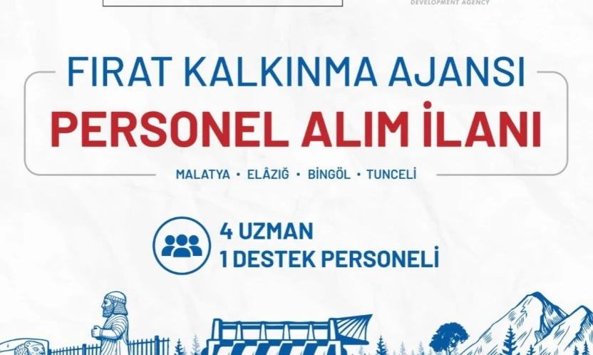 Fırat Kalkınma Ajansı personel alımı yapacak