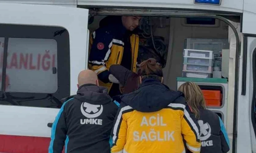 Mahsur kalan hastanın yardımına UMKE yetişti