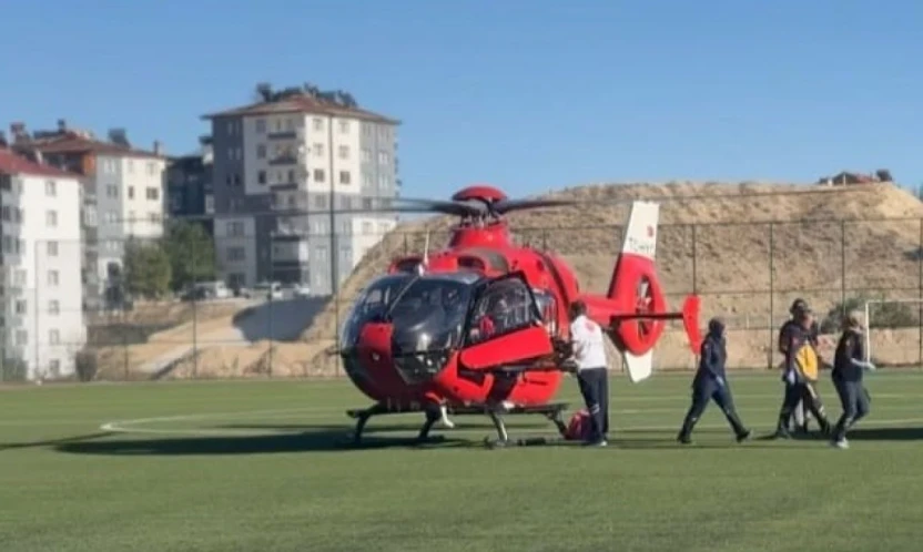 Malatya'da ambulans helikopter 70 yaşındaki hasta için havalandı