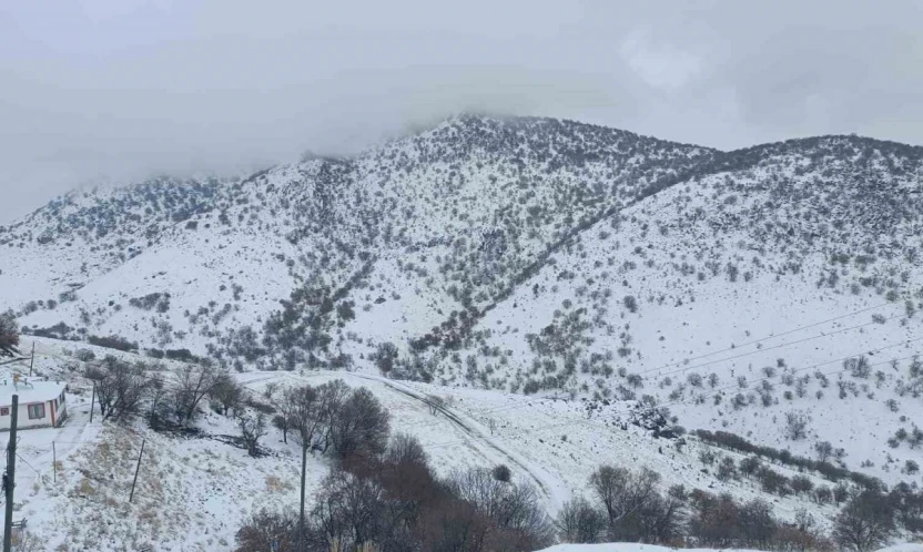 Malatya'da kırsal kesimlerde kar etkili oluyor