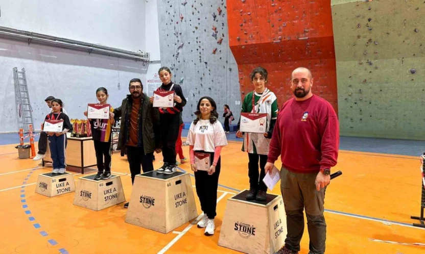 Malatya'da okul sporları tırmanış yarışmaları tamamlandı