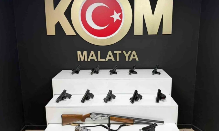 Malatya'da ruhsatsız silah operasyonu