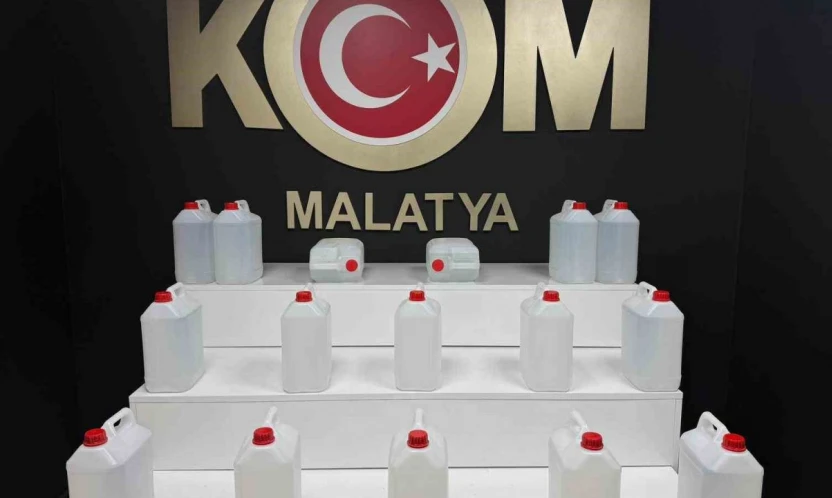 Malatya'da sahte alkol operasyonu