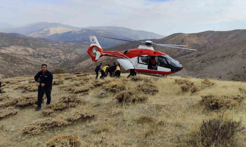 Malatya'da uçuruma yuvarlanan şahıs kurtarıldı