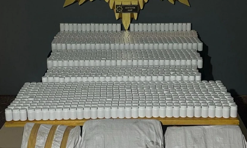 Malatya'da uyuşturucu operasyonu: 75 bin 376 adet sentetik ecza ele geçirildi