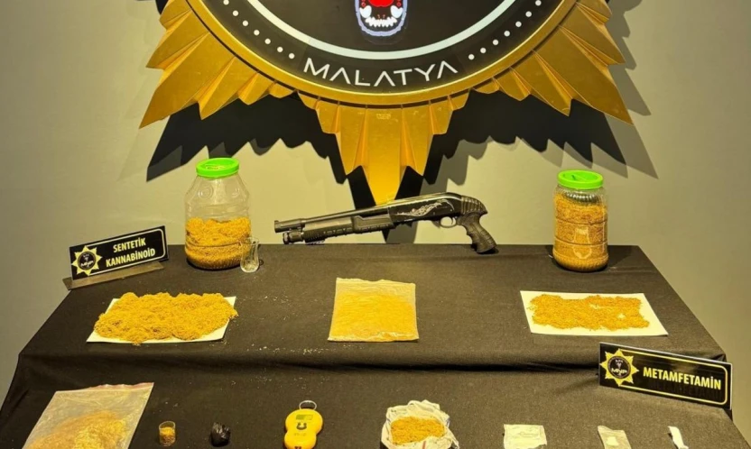 Malatya'da uyuşturucu operasyonu: 5 gözaltı